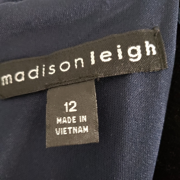 NWT Madison Leigh Floral Sheer Cutout Blue Dress - Picture 10 of 14